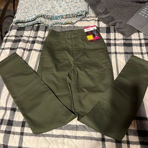 forest green skinny jeans